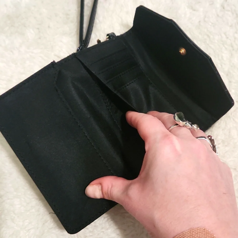 Style & Co. Black & Gold Sequins Wristlet - Picture 5 of 8